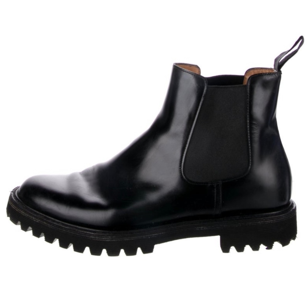 CHURCH'S Leather Black Ankle Chelsea Boots | Women's size US11, IT41